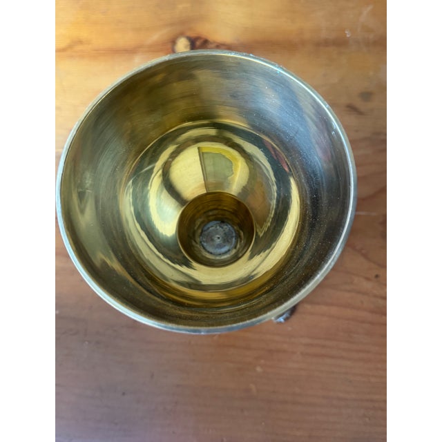 Mid Century Brass Pineapple Urn For Sale In Philadelphia - Image 6 of 6