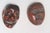 Japanese Antique Carved Japanese Wood Mask Netsukes, Signed Deme Joman and Iko For Sale - Image 3 of 10