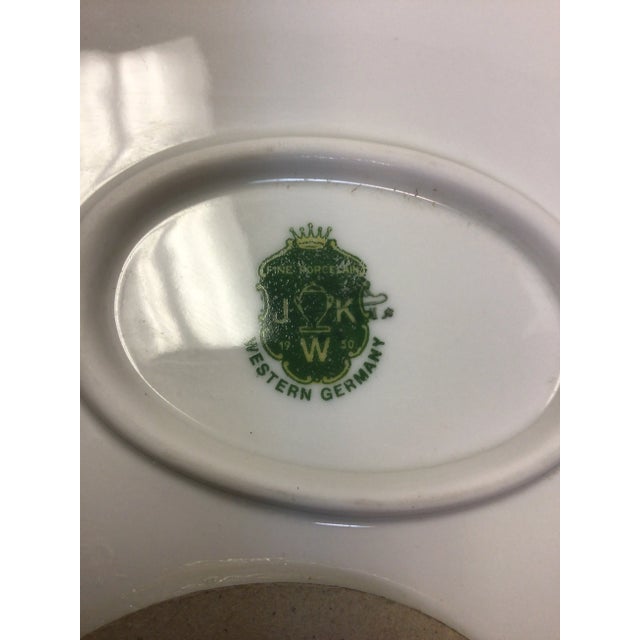Ceramic Hand Painted Porcelain Fish Serving Platter by J K W West German 1930's For Sale - Image 7 of 12