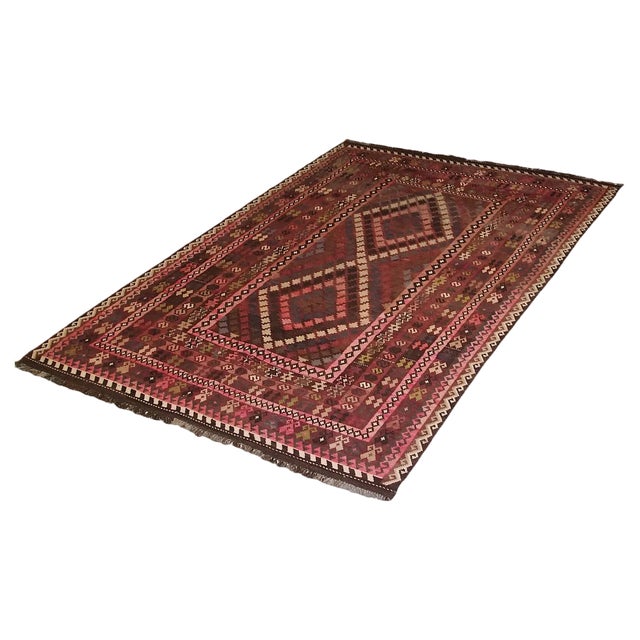 Afghan Kilim Rug, 1980s For Sale
