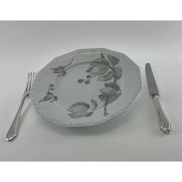 New 1970s Porcelain With Black Berries Branch - Set of 67 Pieces For Sale - Image 14 of 17