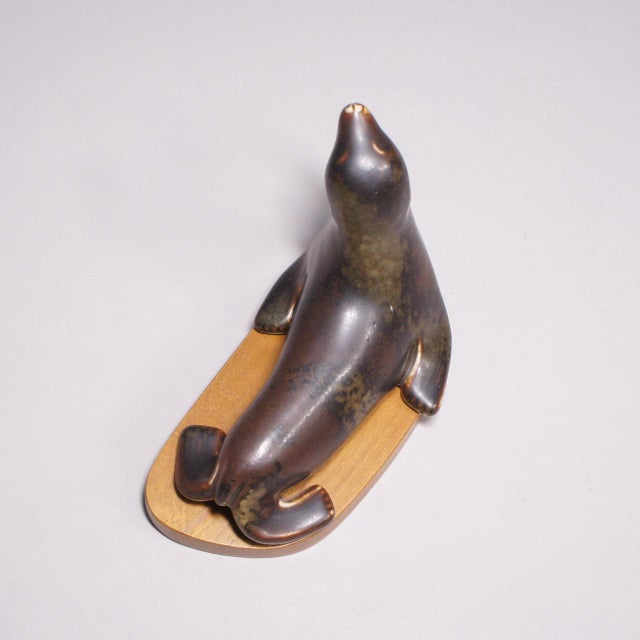 1950s Seal in Stoneware by Gunnar Nylund, 1930s For Sale - Image 5 of 8