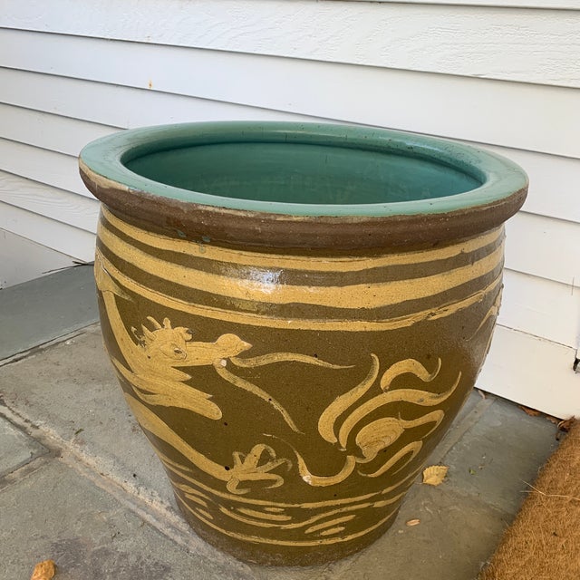Extra Large Asian Dragon Garden Planter Chairish