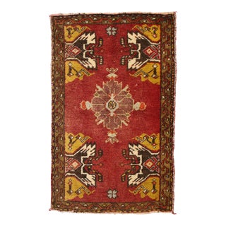 Vintage Turkish Yastik Rug - 01'07 X 02'06 For Sale