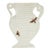 Liz Marsh Linen Textured Silhouette Vase With Moths For Sale