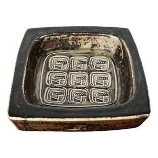 Mid-Century Modern Danish Brutalist Ceramic Bowl by Jorgen Mogensen for Royal Copenhagen, 1960s For Sale