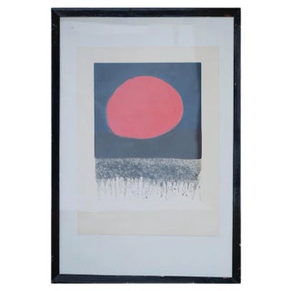 Penny Ormerod, Black, Blue and Red Composition, 1977, Print, Framed For Sale