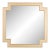 Pasargad Home Ephrya Geometric Gold Wall Mirror, 31.5" For Sale