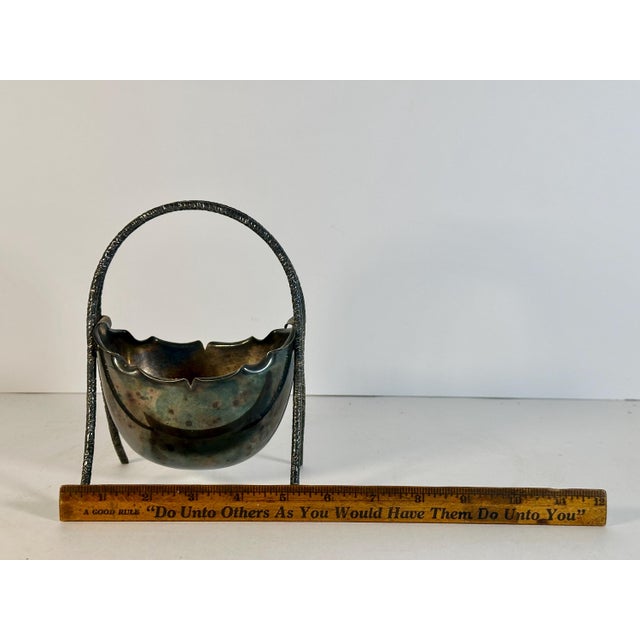 19th Century Hukin & Heath Silver Plated Basket: Christopher Dresser Design For Sale - Image 9 of 10