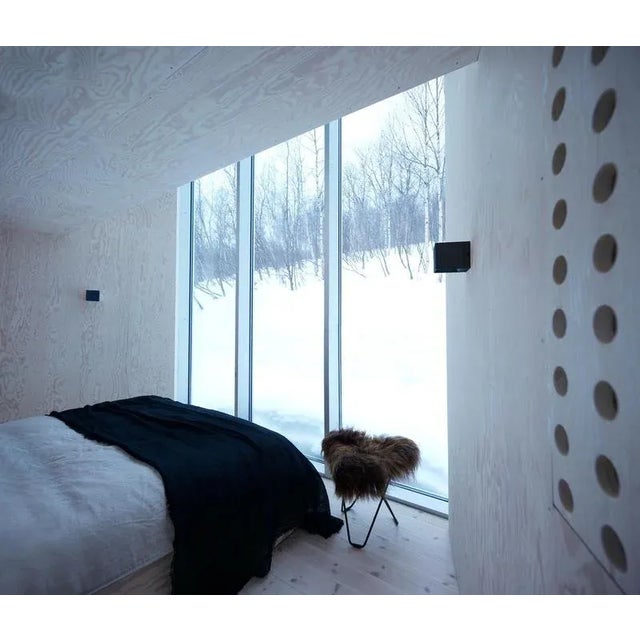 Iceland Flying Goose Footstool by Cuero Design For Sale - Image 4 of 5