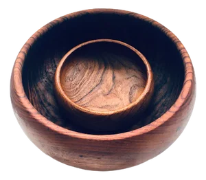 Mid-Century Scandinavian Round Teak Bowl Set, Denmark, 1960s, Set of 2