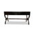 Cross Legs Rattan Top 3 Drawers Console Table For Sale In New York - Image 6 of 6