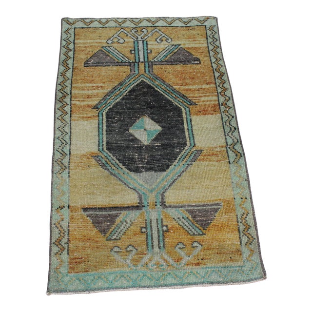 Mini Turkish Rug - 20" X 35" For Sale