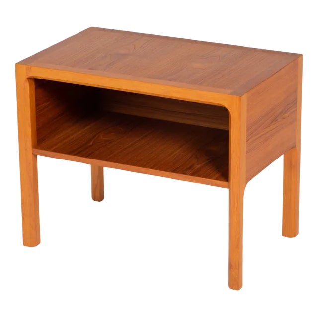 Large Vintage Danish Nightstand in Teak, 1960s For Sale