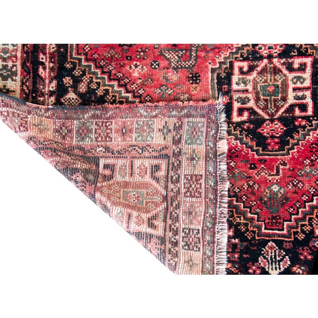 Tribal Mid-20th Century Persian Shiraz Rug For Sale - Image 3 of 14