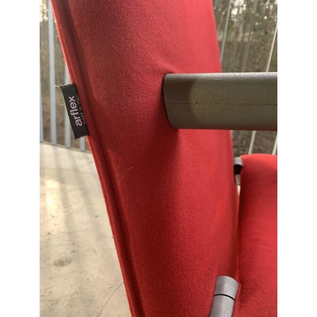 Vintage T-Line Armchairs by Burkhard Vogtherr for Arflex, 1980s, Set of 2, in Very Good conditions. Designed 1980 to 1989...