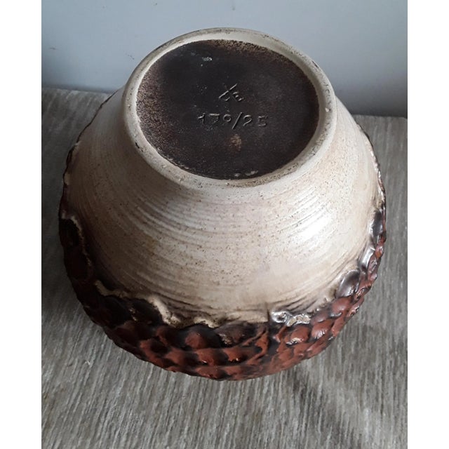 German Ceramic Vase in Various Shades of Brown from Dümler & Breiden, 1970s For Sale - Image 3 of 4