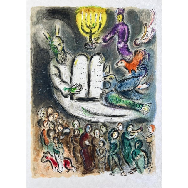 Marc Chagall, Moses then came and called for the Elders of the people, and proposed unto them all these things, which the...