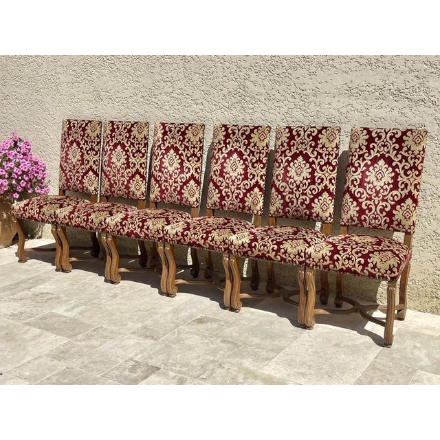 Louis XIV Style Chairs, Set of 6 For Sale - Image 5 of 13