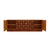 2000 - 2009 Square Pattern Oak and Brass Sideboard with Travertine Top, Italy, 2000 For Sale - Image 5 of 10