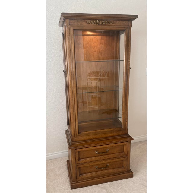 Mid 20th Century Permacraft Sanford Furniture Company Sanford North Carolina Lighted Curio, Display, Bookcase, Etageres...