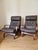 Black Vintage Scandinavian Lounge Chairs from Meblo, Yugoslavia, 1970s, Set of 2 For Sale - Image 8 of 18