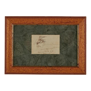 1906 Drawing of a Horse's Head by Homer Calvin Davenport For Sale