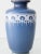 Vintage Blue and White Gouda Pottery Table Lamp with New Liberty London Shade For Sale - Image 4 of 12