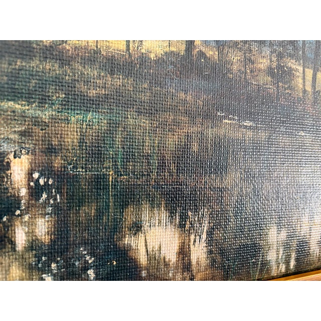 English 1980s National Gallery of Ireland Rye Water County Kildare by William Davis Irish Landscape For Sale - Image 3 of 5