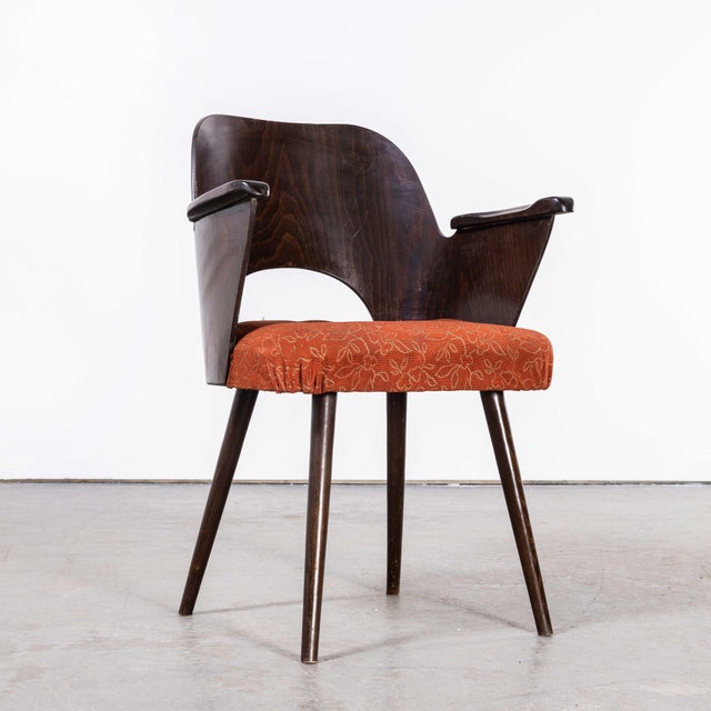 Dark Walnut Model 515 Side Chair by Oswald Haerdt, 1950s For Sale - Image 9 of 9