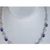 11 Carat Oval Tanzanite and 12 Carat Diamonds Necklace 18 Karat Gold Estate For Sale - Image 10 of 18