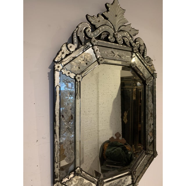 Venetian Mirror with Closed Pane, 1900s For Sale - Image 4 of 15