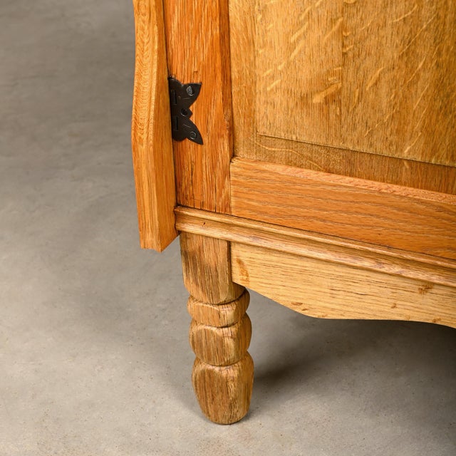 Mid-Century Danish Oak Bedside Cabinets by Henning Kjærnulf, Denmark, 1960s, Set of 2 For Sale - Image 11 of 18