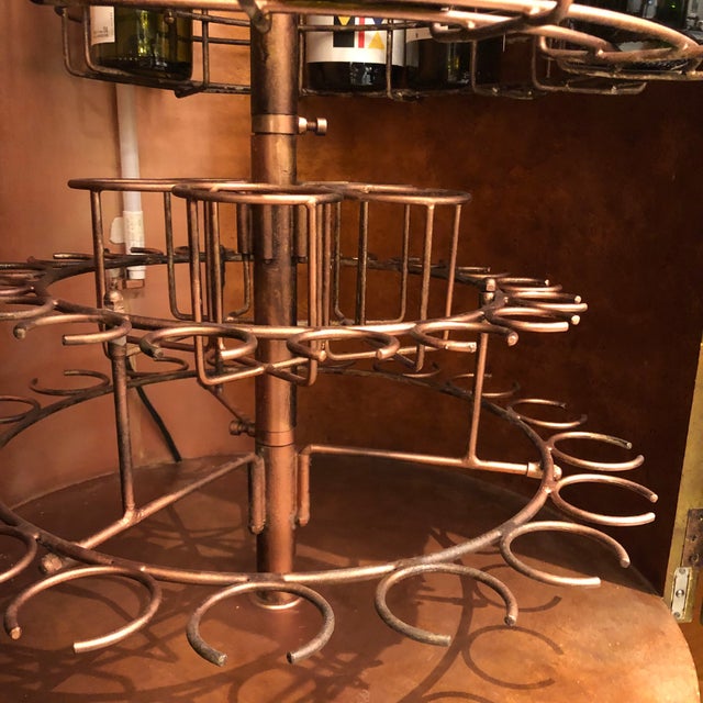 Circular Chinoiserie Bar Cabinet, 1920s For Sale - Image 9 of 11