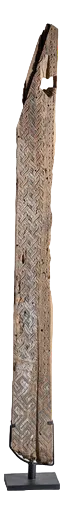 Indonesian Construction Element in Carved Wood Mounted on a Base, Island of Sulawesi (Toraja)