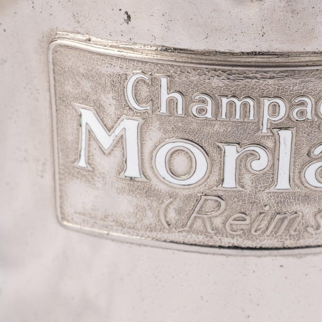 Vintage French Silver Plated Morlant Reims Champagne Cooler, 1930 For Sale - Image 4 of 10