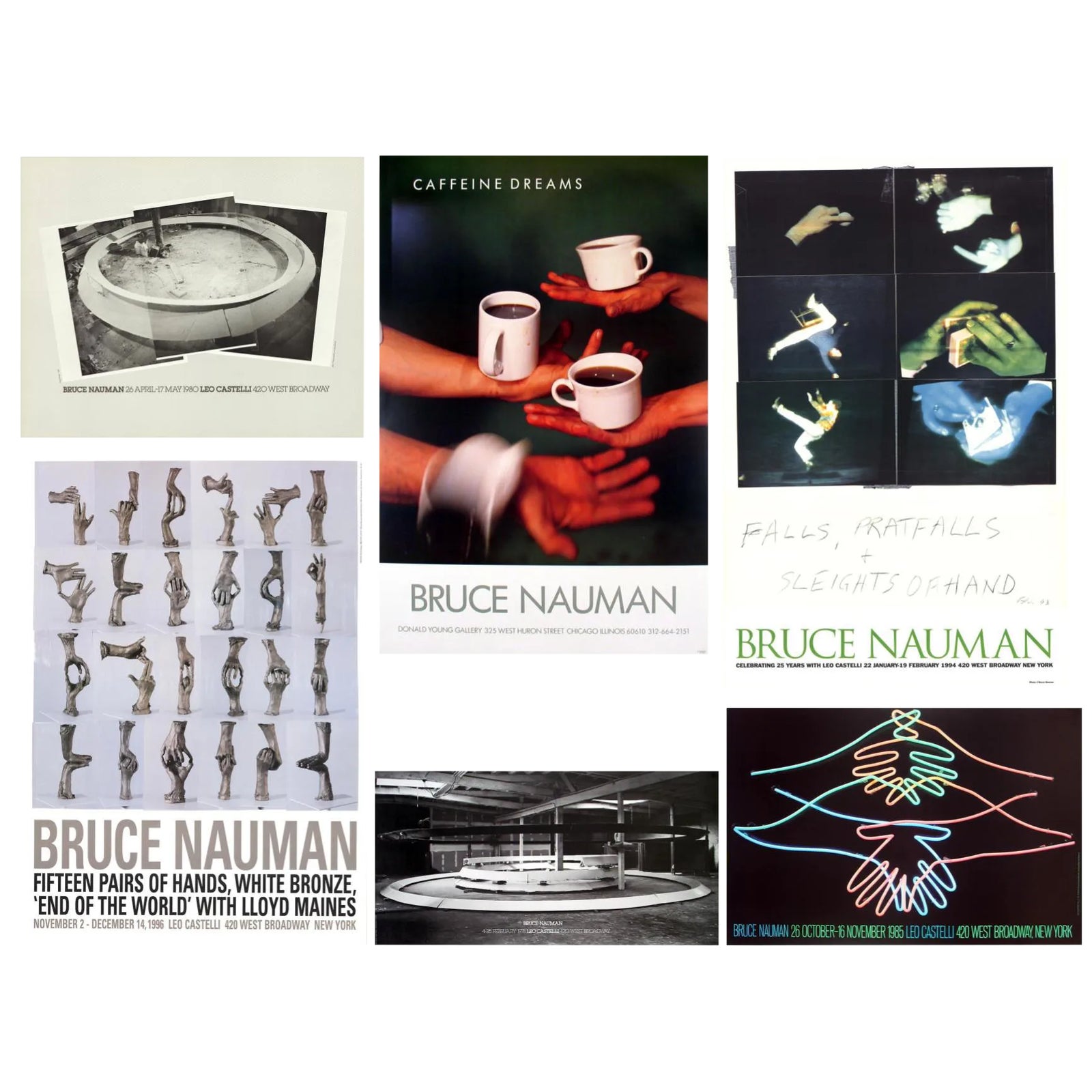 Bundle- 6 Assorted Bruce Nauman Authentic Posters | Chairish