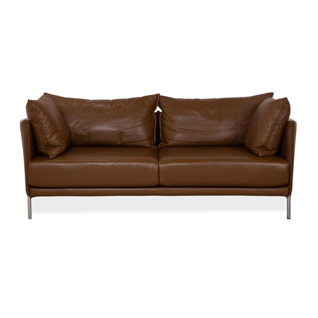 Leather Three-Seater Sofa from Moroso Gentry For Sale - Image 10 of 10