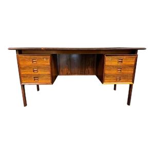 Vintage Danish Mid Century Modern Rosewood Floating Desk by Gunnar Falsig