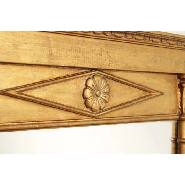 Antique Neoclassical Revival Carved Giltwood Pier Mirror For Sale In Philadelphia - Image 6 of 12