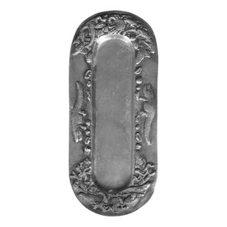 Cast Aluminum Tray or Centerpiece with Fauna and Flora, 1920s For Sale