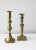 Awesome pair of brass, antique, Victorian to early 20th century era candlesticks. These mis-matched candle holders are the...