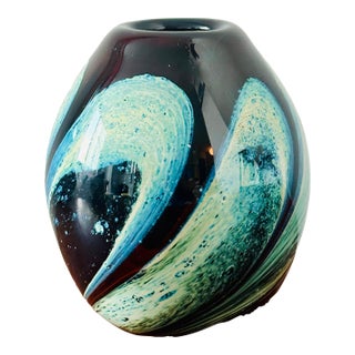 1960s Murano Art Glass Vase For Sale