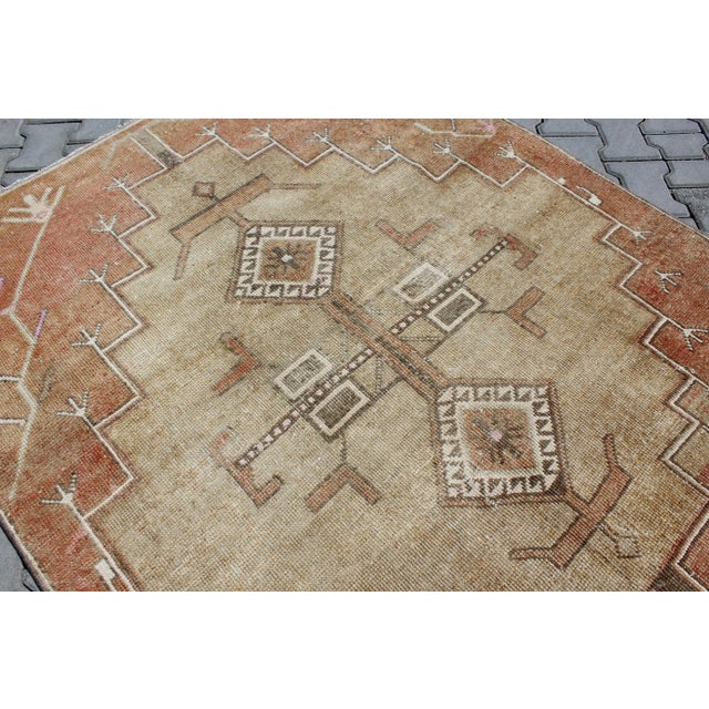 Textile Vintage Turkish Anatolian Area Rug - 60"x130.5" For Sale - Image 7 of 13