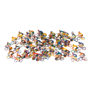 David Gerstein Cyclists Signed Metal Wall Sculpture Contemporary Pop Art 56/295