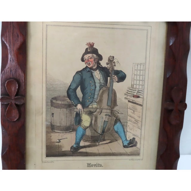 Auburn Antique American Victorian Folk Art Hand Carved Mahogany Picture Frame For Sale - Image 8 of 13