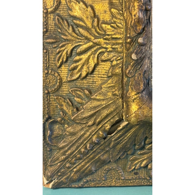 Antique , Lithograph Courting Scene Chromolithograph, Ornate Gilt Frame, Wavy Glass, C1880 For Sale In San Diego - Image 6 of 18