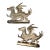 1950s Mythical Brass Dragon Bookends- Set of 2 For Sale