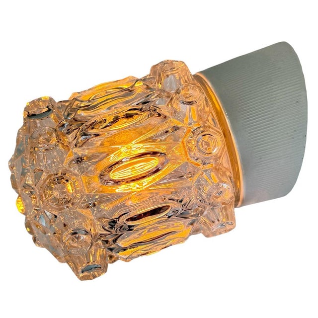 Vintage White Porcelain Wall Light, 1970s For Sale - Image 11 of 12