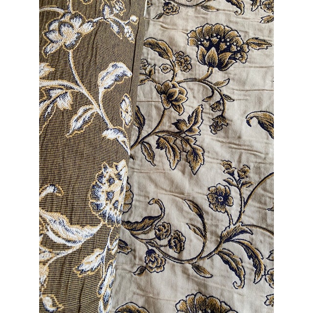 English Kravet Design Blue Floral Botanical Fabric - 8 +Yards For Sale - Image 3 of 4
